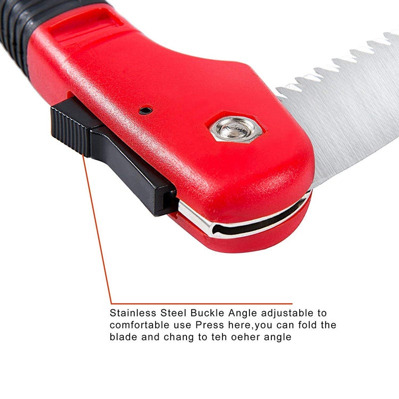 FLORA GUARD 7.7-Inch Folding Saw, Pruning Hand Saw with Triple-Cut Razor Teeth for Wood Cutting, Tree Trimming, and Camping - Image 5